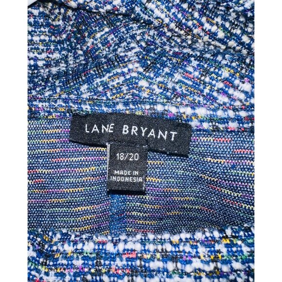 Lane Bryant Multicolor Cowl Neck Poncho Sweater 18/20 Womens Polyester Blend - Picture 2 of 4